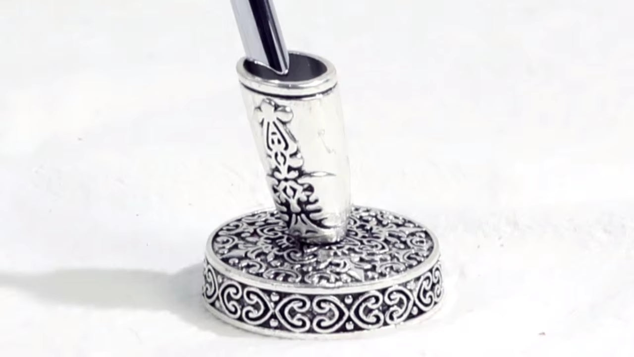 Fjäderpenna + Ställ + Bläck